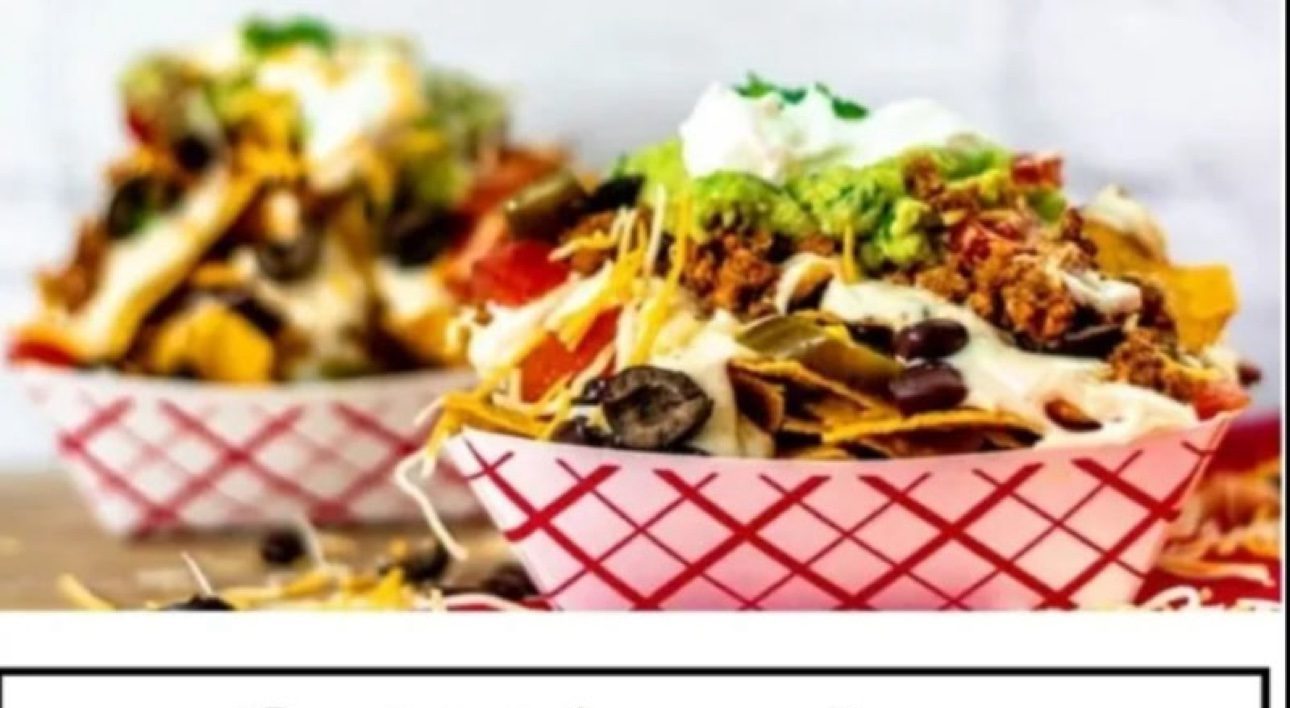 Build-your-own nacho boats with ground beef and toppings